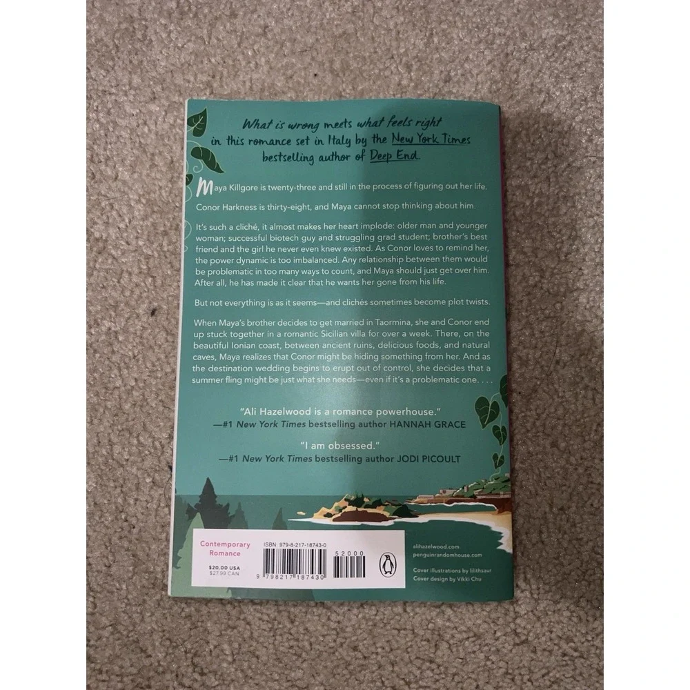 2 Ali Hazelwood Paperback Books-Problematic Summer Romance & Love On The Brain